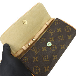 Louis Vuitton Shoulder Bag Pochette Twin PM M51854 Monogram Canvas Brown Women's LOUIS VUITTON