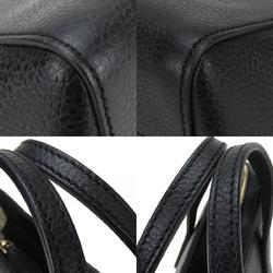 Gucci Handbag 368827 Swing Small Leather Black Women's GUCCI