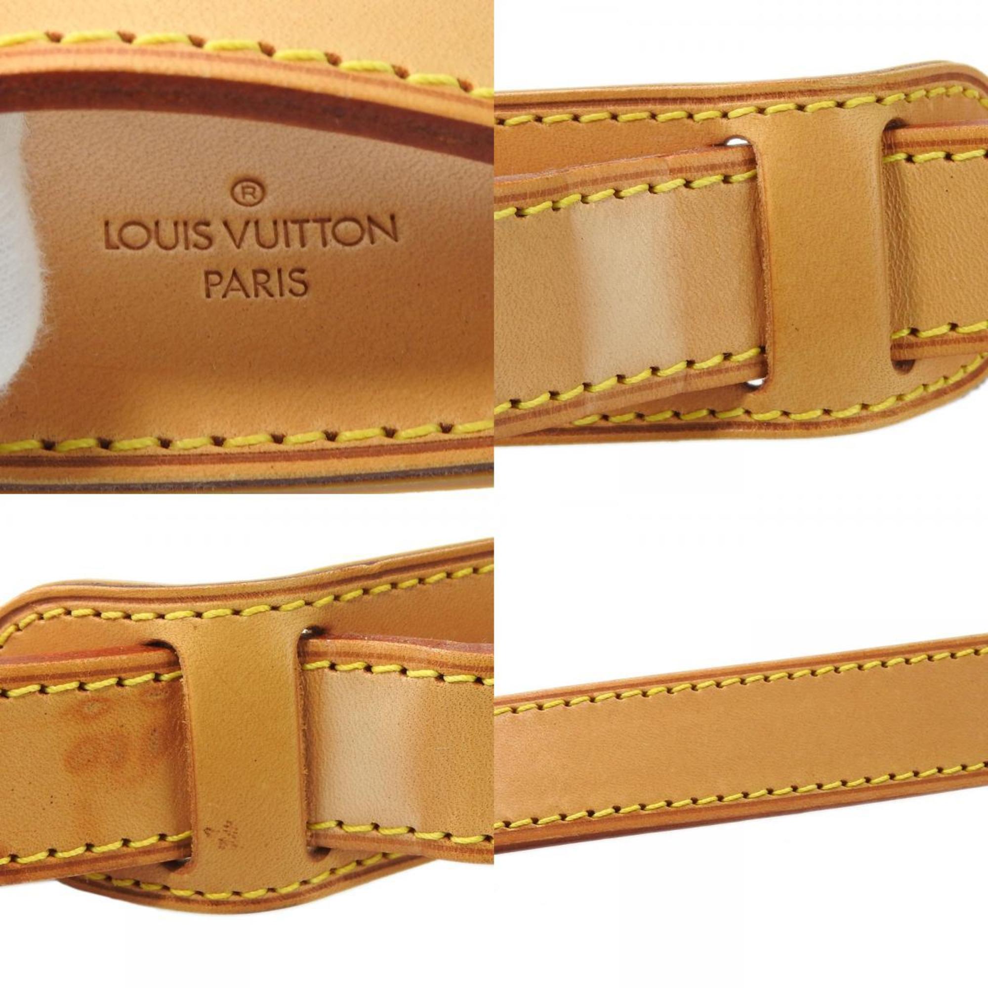 Louis Vuitton Shoulder Strap Tanned Leather Beige Keepall Bandouliere Adjustable LOUIS VUITTON
