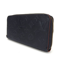 Louis Vuitton Long Wallet Zippy M62121 Monogram Empreinte Marine Rouge Navy Round Accessory Women's LOUIS VUITTON