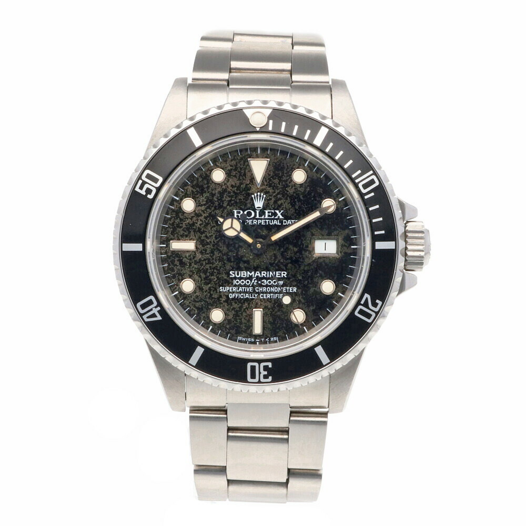Rolex Submariner Oyster Perpetual Watch Stainless Steel 168000 Automatic Men's ROLEX 98 1987 Triple Zero Overhauled RWA01000000005076