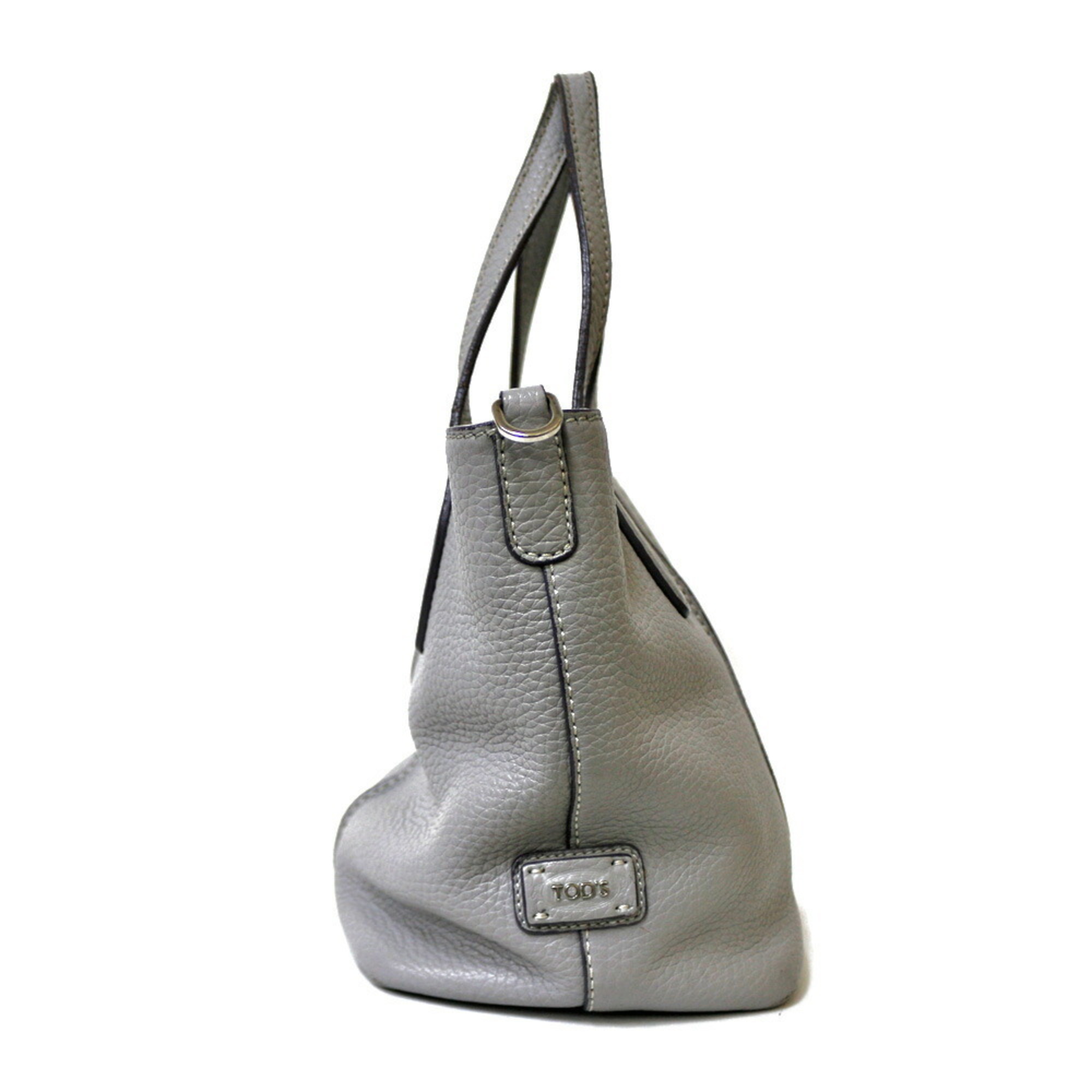 Tod's Tod’s Shoulder Bag Leather Gray Ladies TOD’S BRB01000000001109