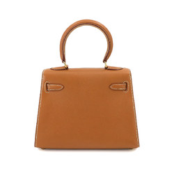 HERMES Kelly 2way hand shoulder bag Couchevel Epson gold 〇Y stamped outside stitching hardware Mini