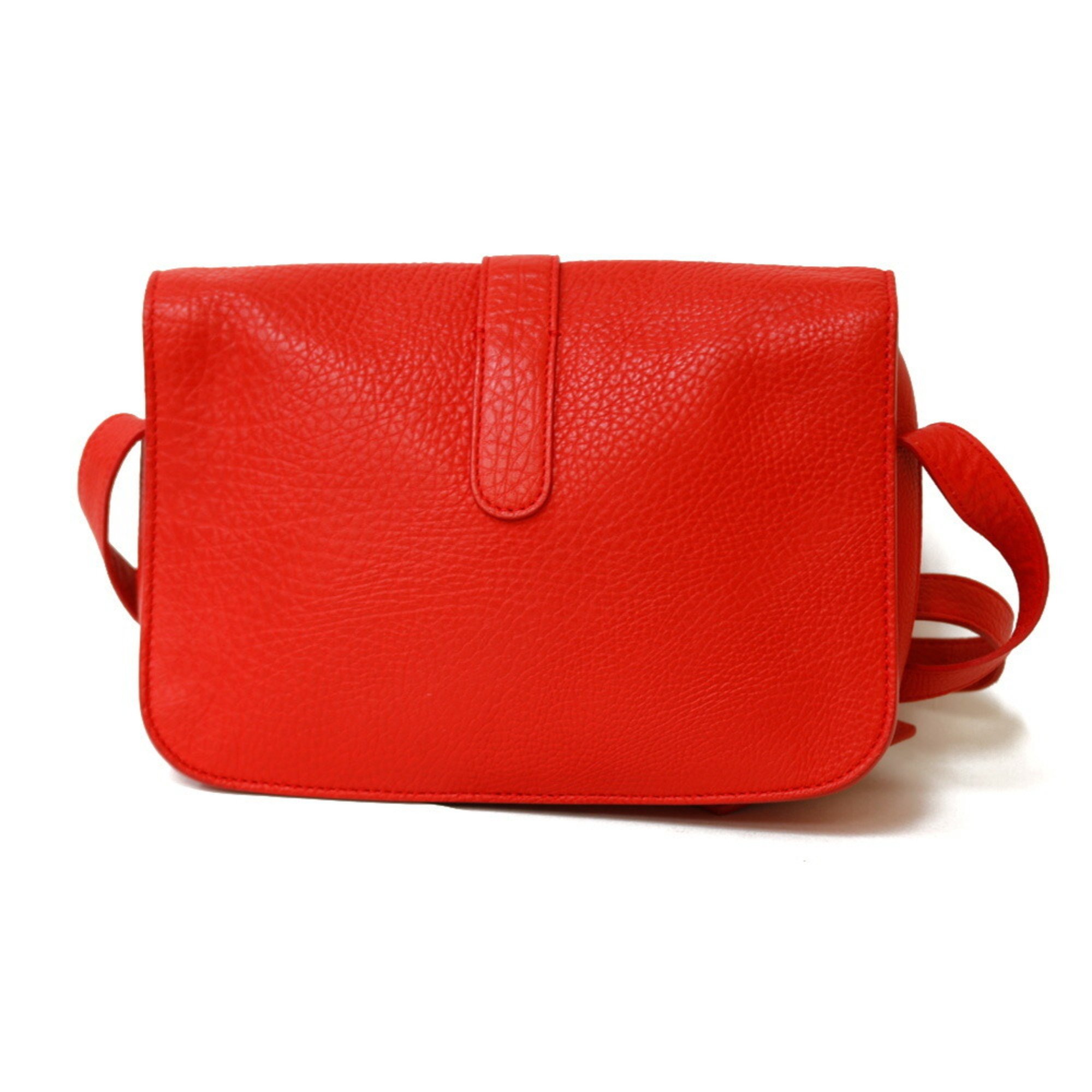 Balenciaga Shoulder Bag Leather Red Women's BALENCIAGA BRB01000000001224