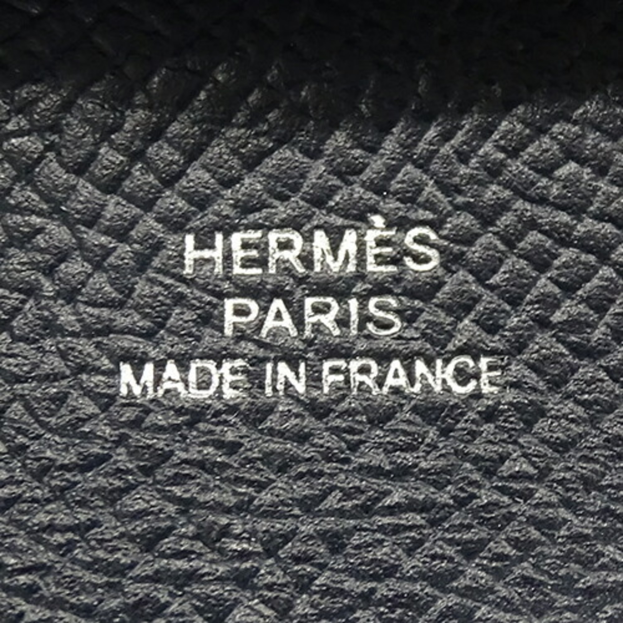 Hermes HERMES Wallet Bastia Women's Men's Brand Coin Case Purse Vaux Epson Blue Indigo C Engraved Compact