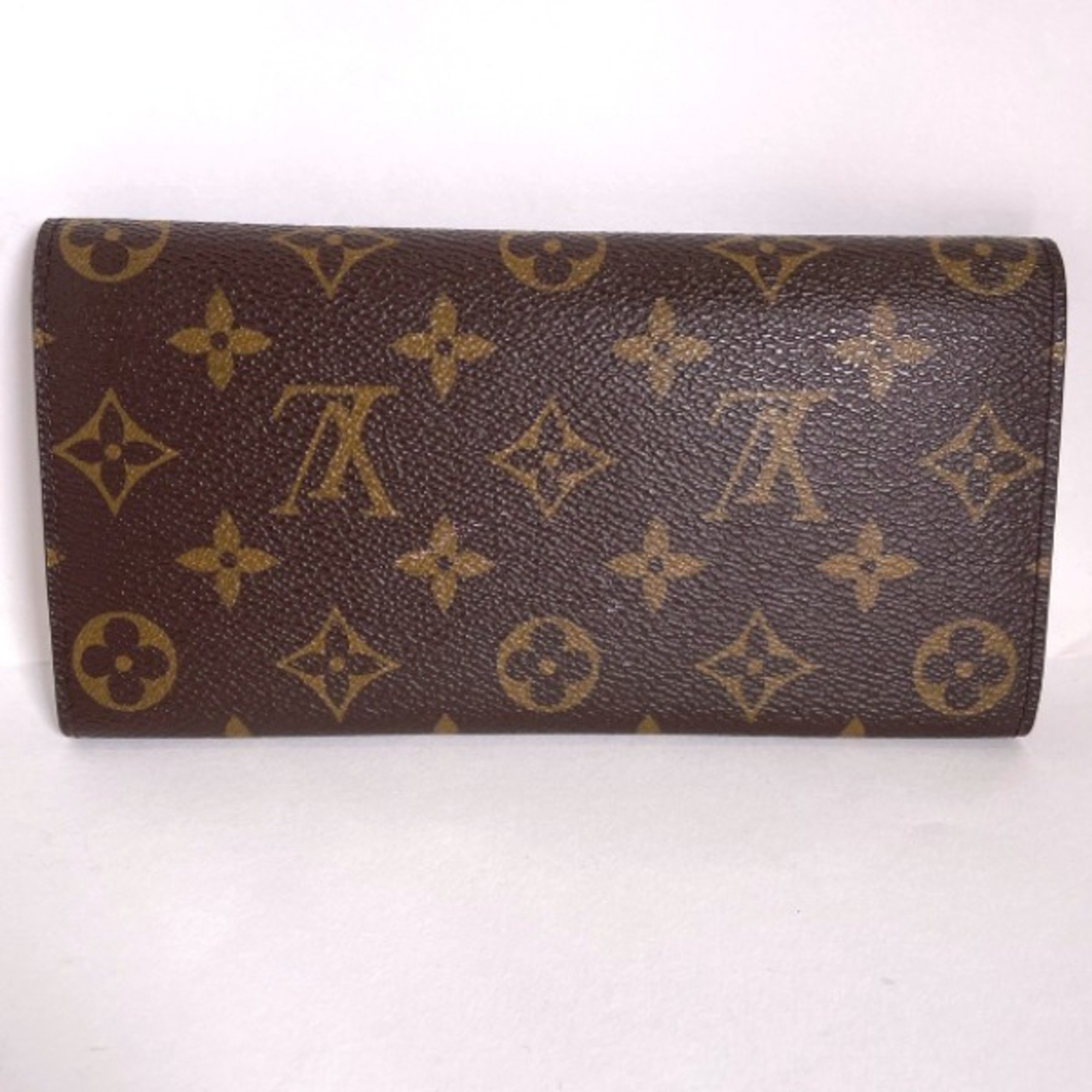 LOUIS VUITTON LV Portefeuille Emily Monogram Fuchsia M60697 Louis Vuitton Brown Long Wallet