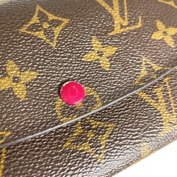 LOUIS VUITTON LV Portefeuille Emily Monogram Fuchsia M60697 Louis Vuitton Brown Long Wallet