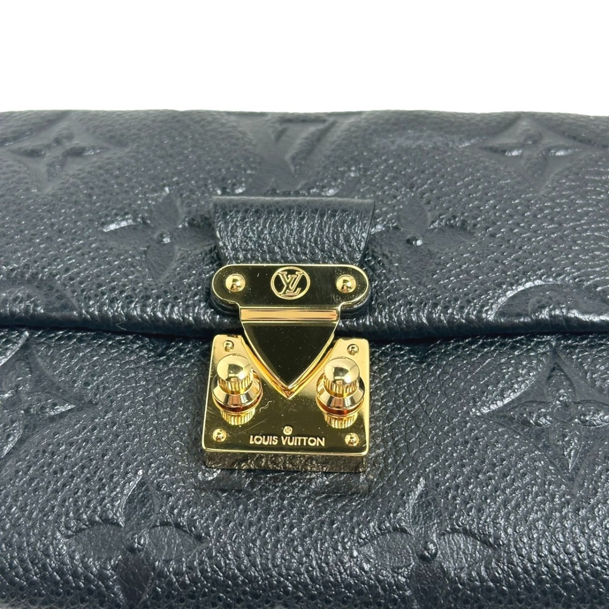 LOUIS VUITTON LV Trifold Wallet Empreinte Portefeuille Métis M80880 Louis Vuitton Black