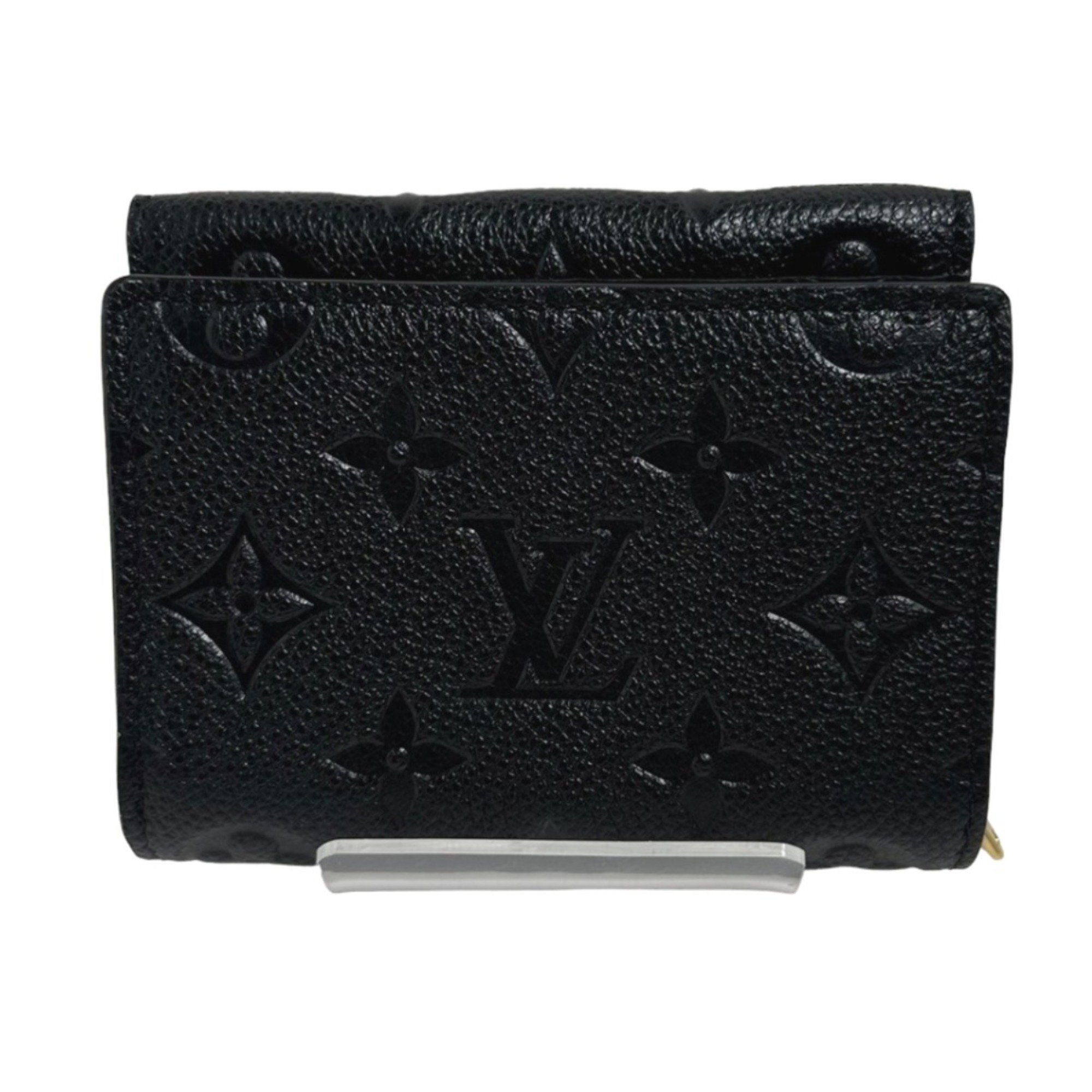 LOUIS VUITTON LV Trifold Wallet Empreinte Portefeuille Métis M80880 Louis Vuitton Black