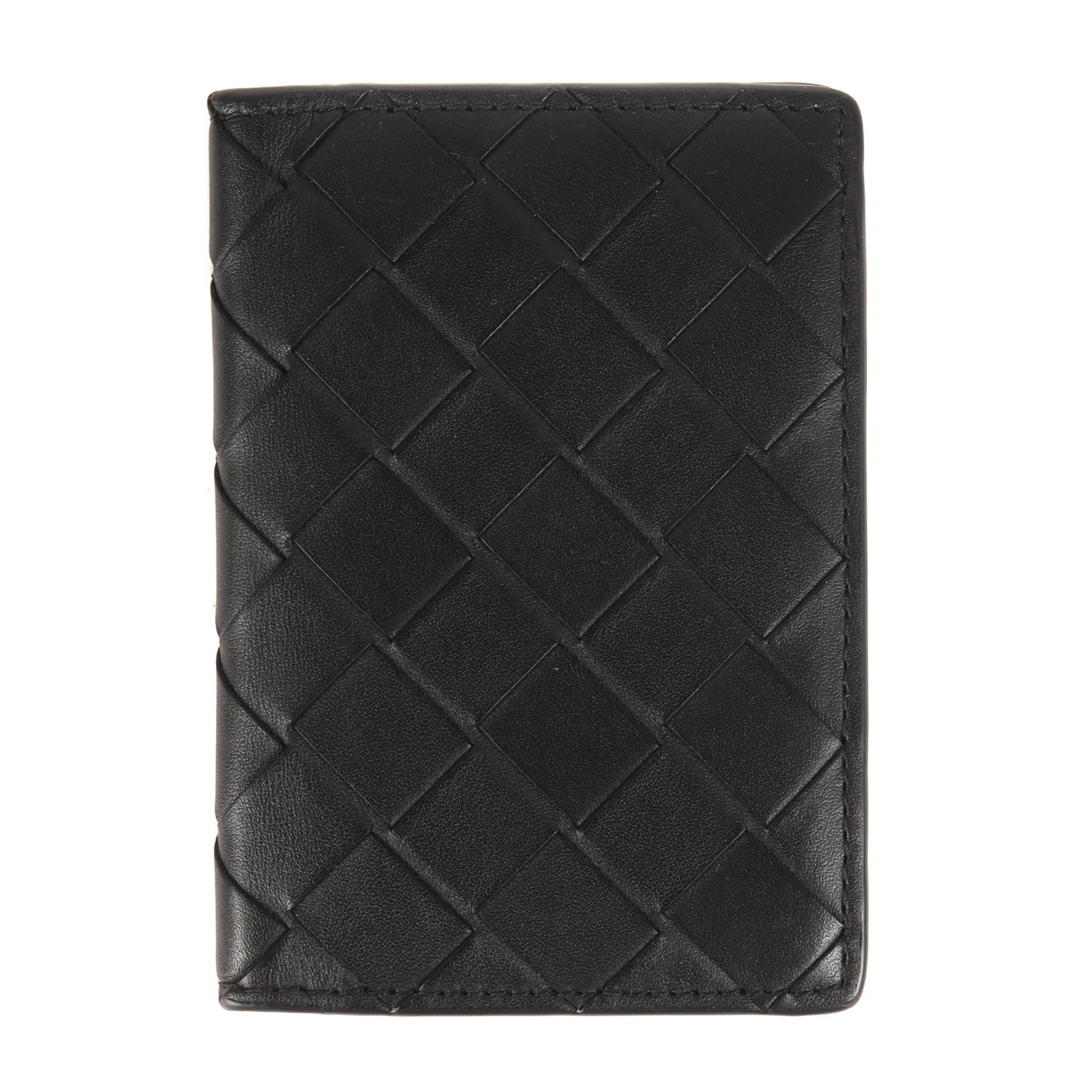 BOTTEGA VENETA Bottega Veneta 20AW Intrecciato Leather Business Card Holder/Card Case Holder Pass Black Men's