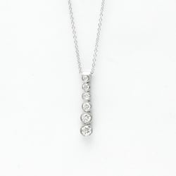 Tiffany Jazz Drop Necklace Platinum Diamond Men,Women Fashion Pendant Necklace (Silver)