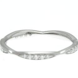 Chanel Camellia Full Eternity Ring Platinum Fashion Diamond Band Ring Silver