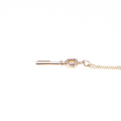 Tiffany Tiffany Keys Vintage Oval Key Mini Pink Gold (18K) No Stone Women,Men Fashion Pendant Necklace (Pink Gold)