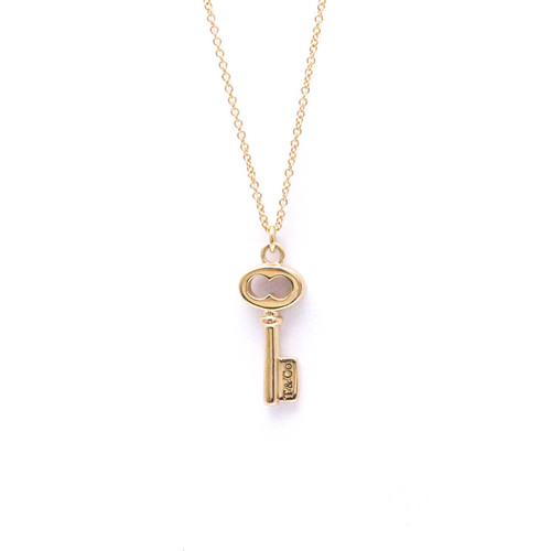 Tiffany Tiffany Keys Pink Gold (18K) Women's Pendant Necklace