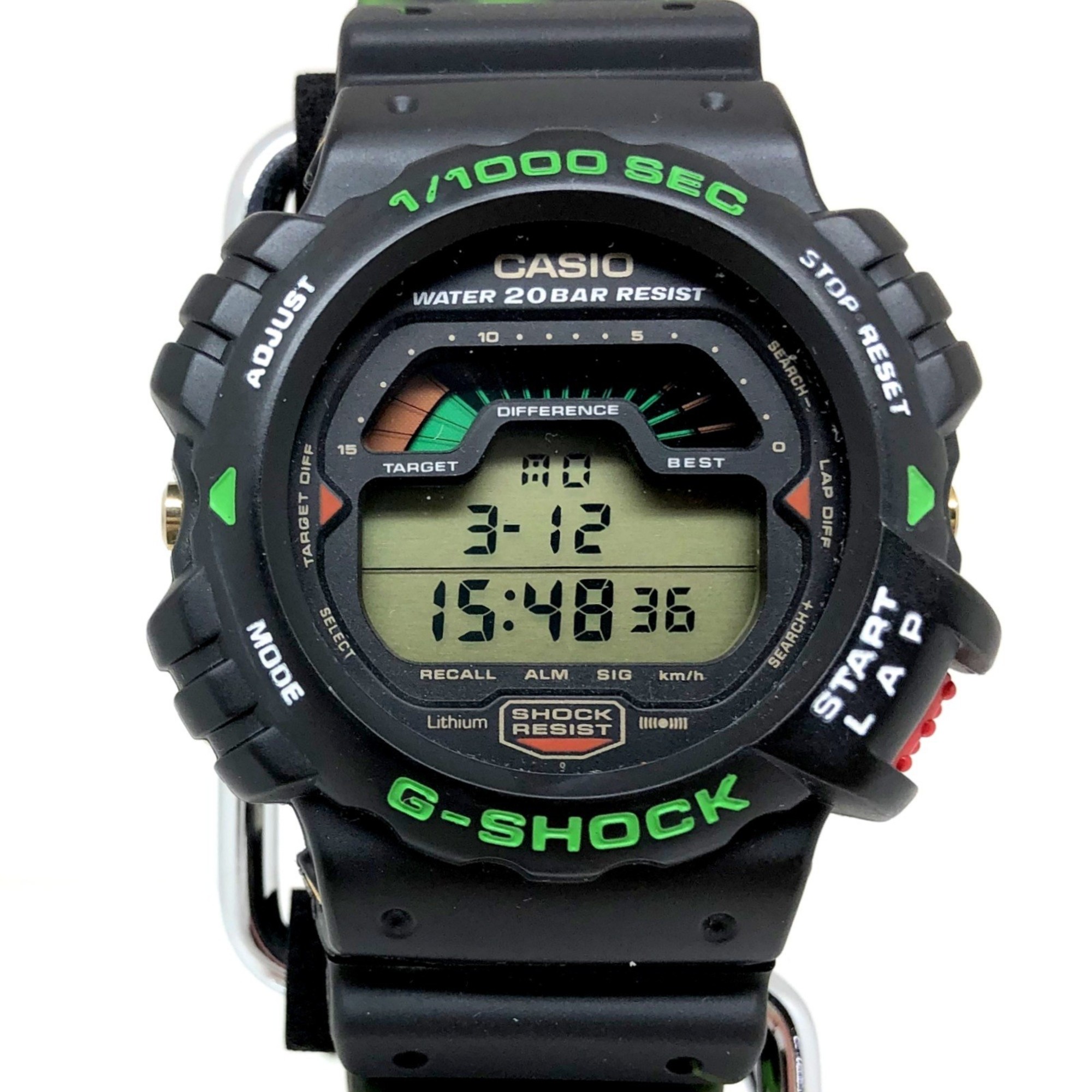 CASIO Casio G-SHOCK Watch DW-6000D-1 WINTER PREMIUM Marble Pattern Digital Ichiro Quartz Black Green IT169Q50L7NG