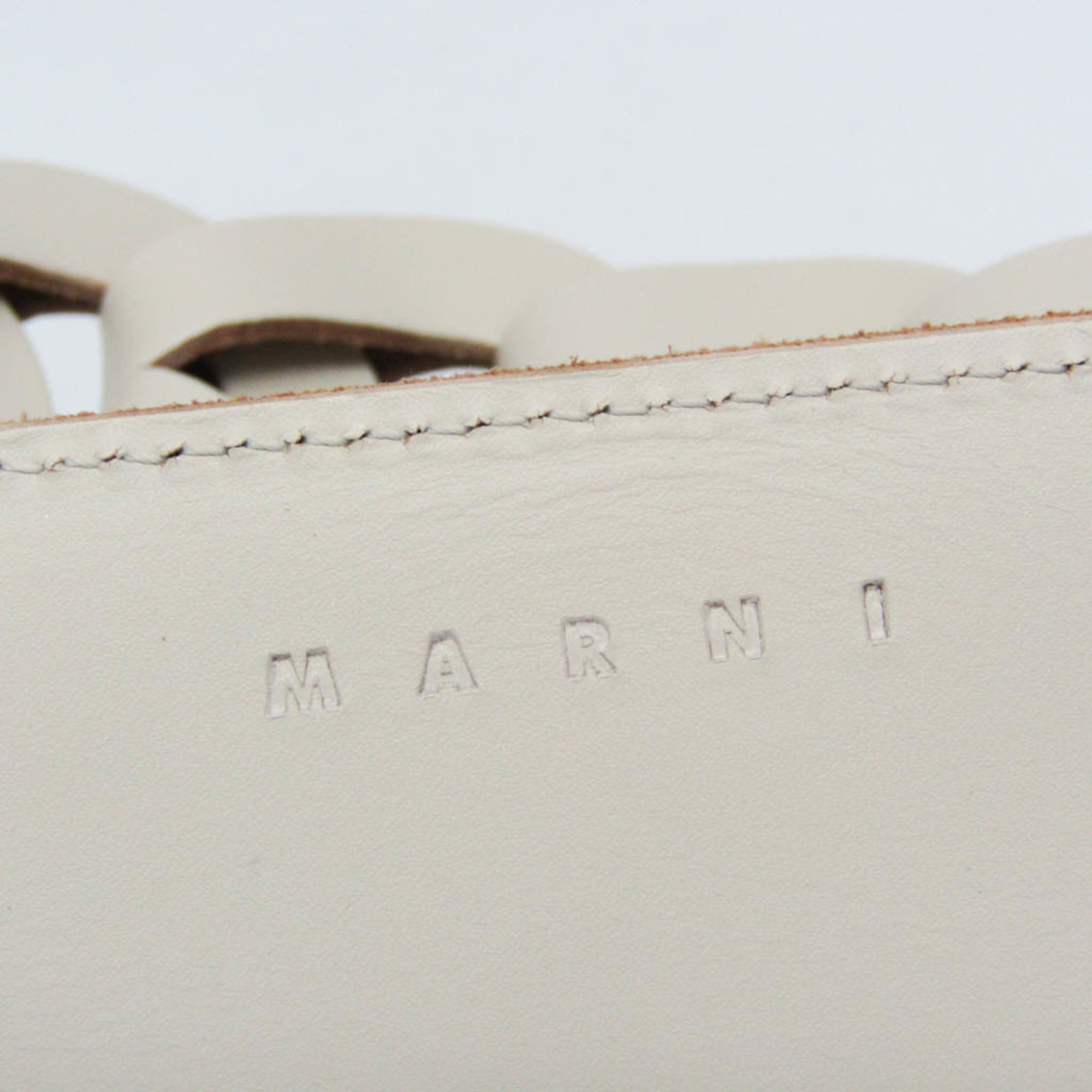 Marni Women's Leather Handbag,Shoulder Bag Off-white