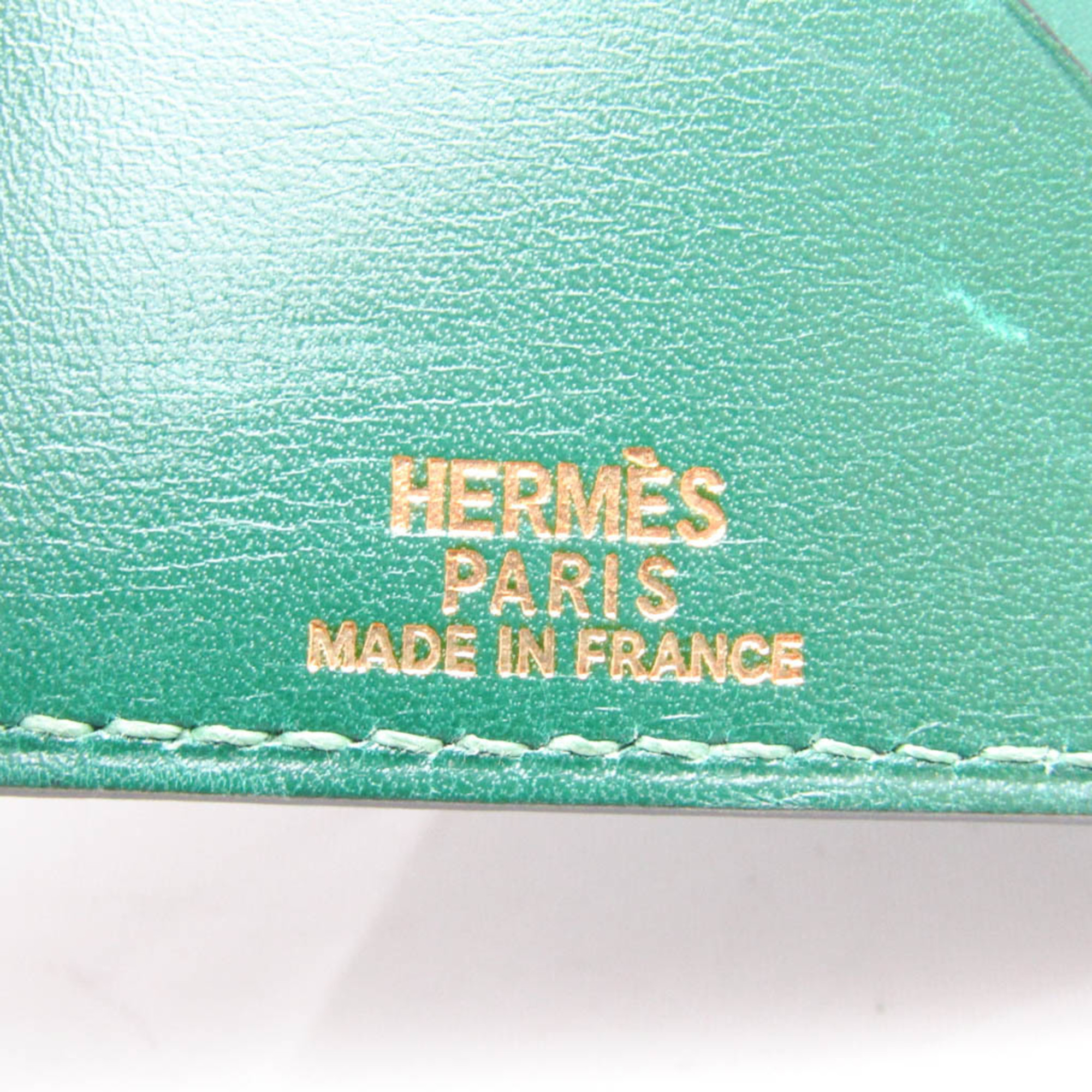 Hermes Agenda Personal Size Planner Cover Black,Green Vision