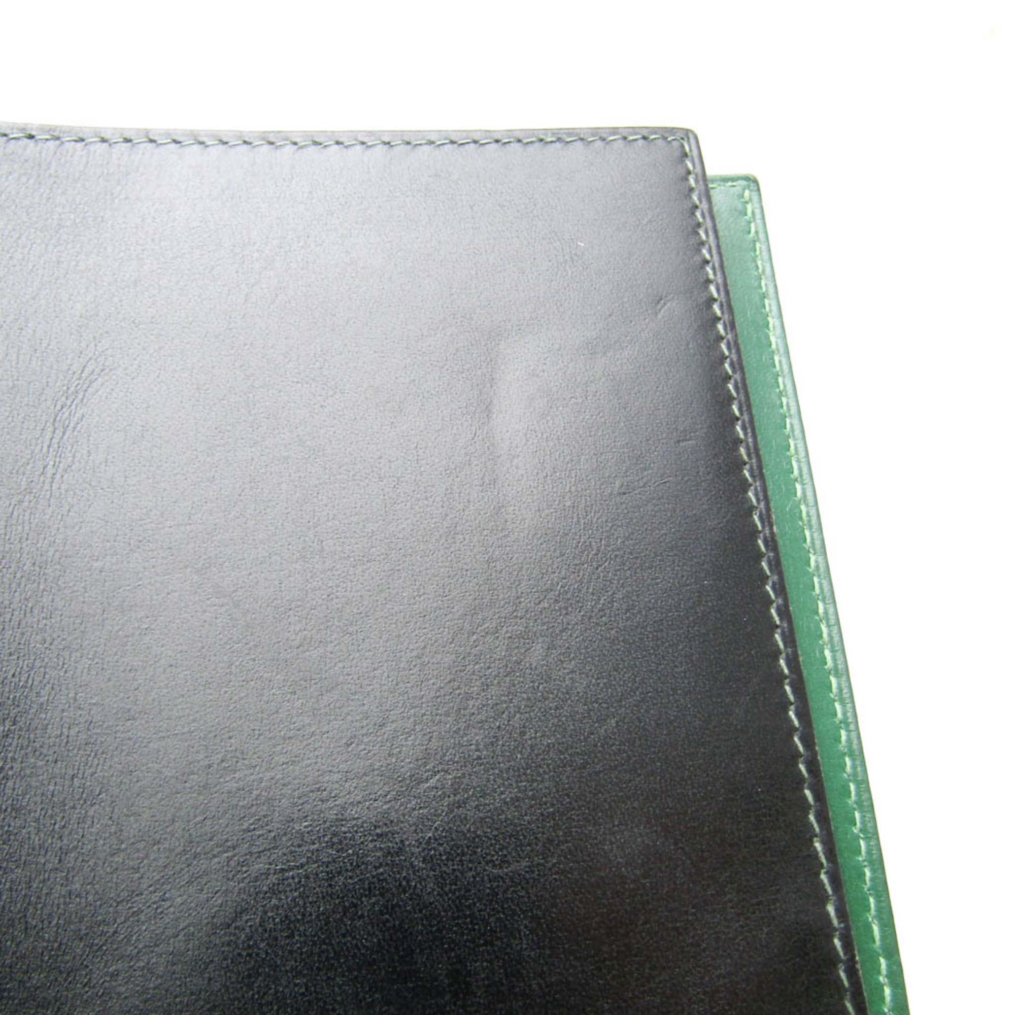 Hermes Agenda Personal Size Planner Cover Black,Green Vision