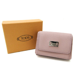 Tod's XAWDSRB0000TBB3Z99 Women's Leather Long Wallet (tri-fold) Pink Beige,Red Color