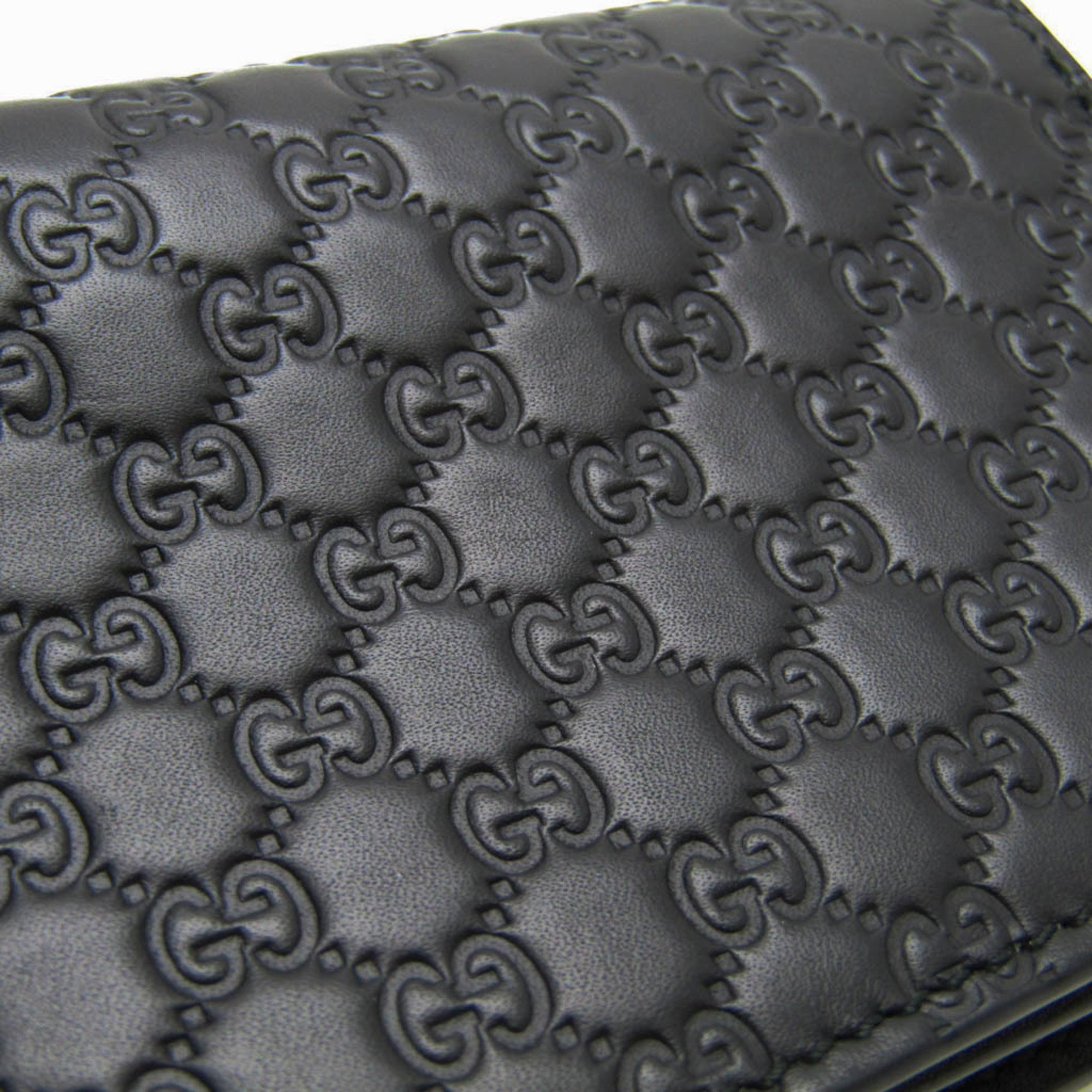 Gucci MicroGuccissima 544474 Leather Card Case Black