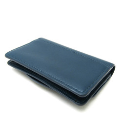 Chloé C Leather Card Case Blue Green