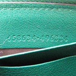 Gucci Bamboo 658634 Women's Leather Long Wallet (bi-fold) Green