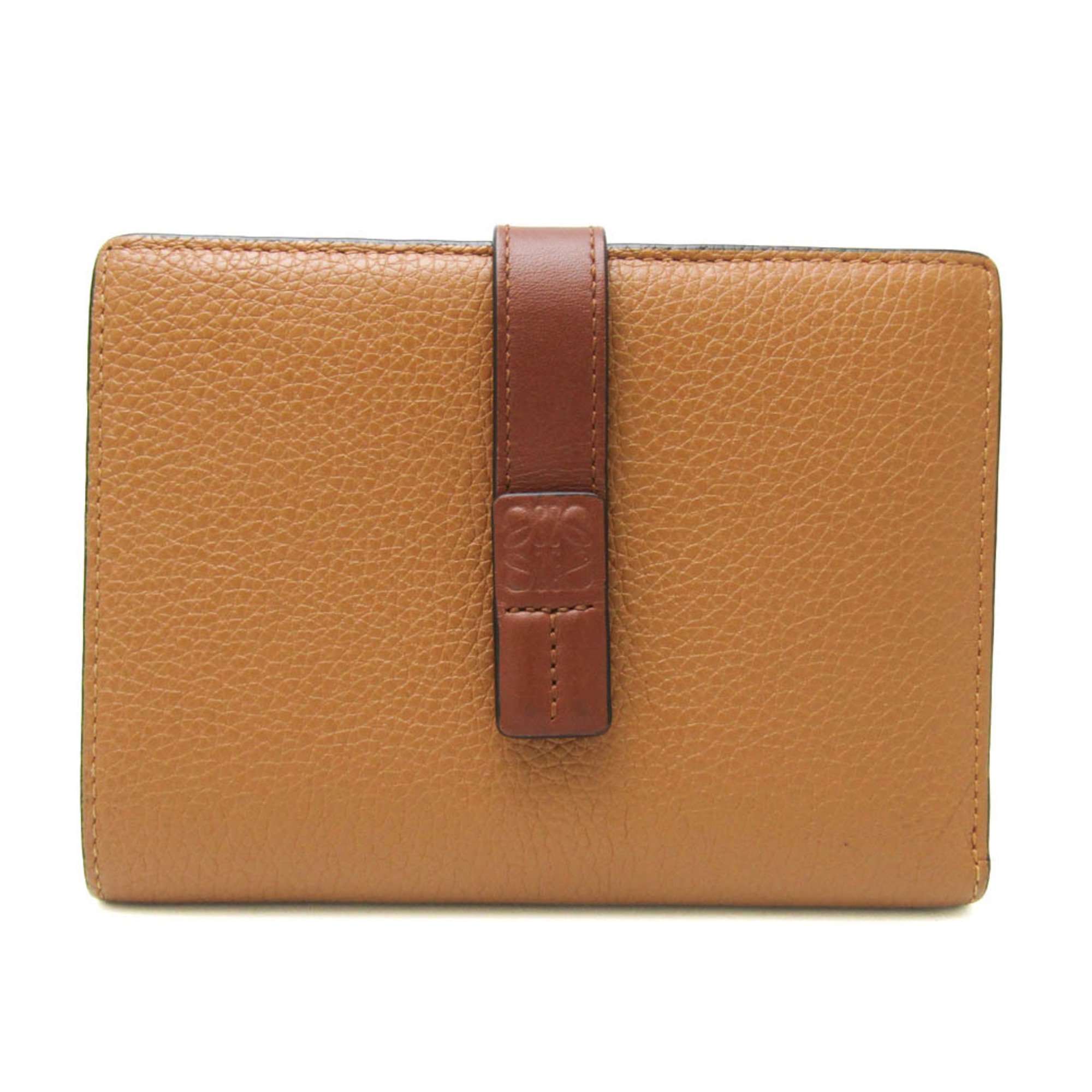 Loewe Vertical Wallet Medium Women's Leather Middle Wallet (bi-fold) Bordeaux,Brown