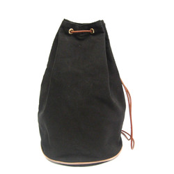 Hermes Polochon Mimil GM Women,Men Cotton,Leather Backpack,Shoulder Bag Black,Brown