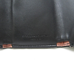 Stella McCartney Falabella Small W9132 AU18 Women's Polyester Wallet (tri-fold) Black