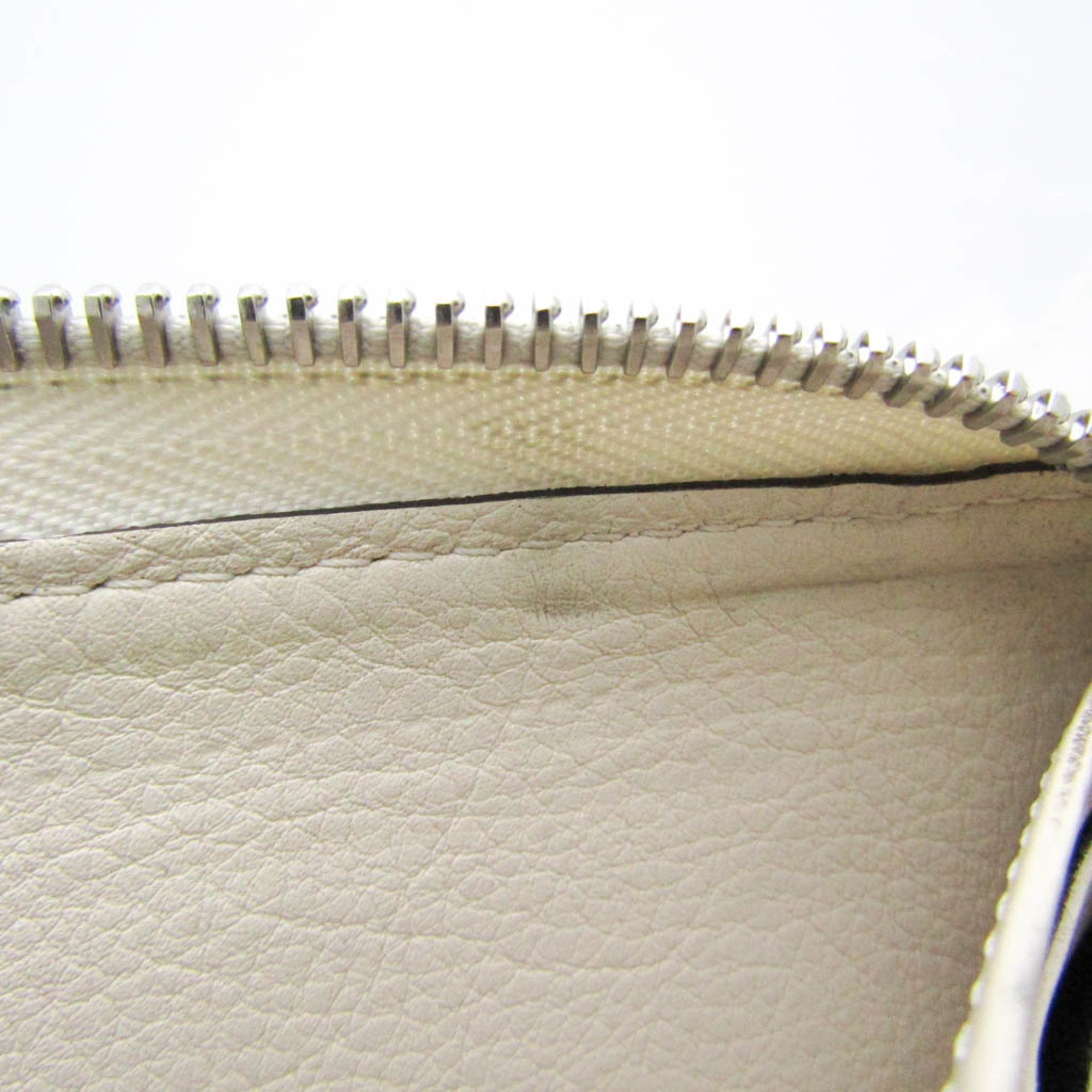 Louis Vuitton Zippy Wallet M61869 Women's Mahina Leather Long Wallet (bi-fold) LV Ivory