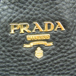 Prada Women's Leather Handbag,Shoulder Bag Black