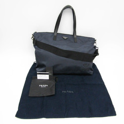 Prada RE-NYLON 2VG024 Women,Men Leather,Nylon Shoulder Bag,Tote Bag Black,Navy