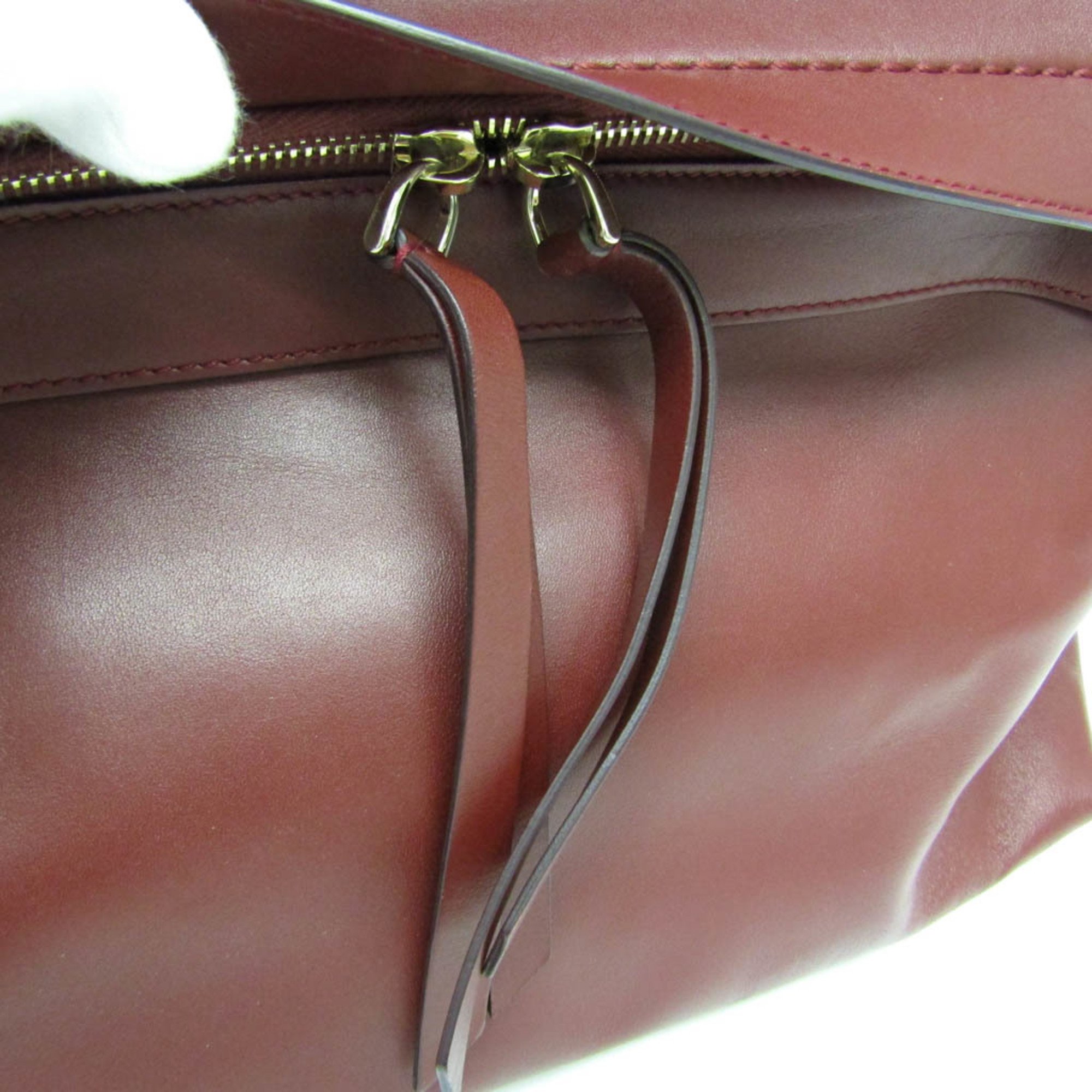 Tod's Wave Women's Leather Handbag,Shoulder Bag Bordeaux