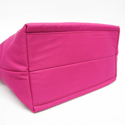 Salvatore Ferragamo GU-21 F685 Women's Leather,Nylon Handbag,Shoulder Bag Pink