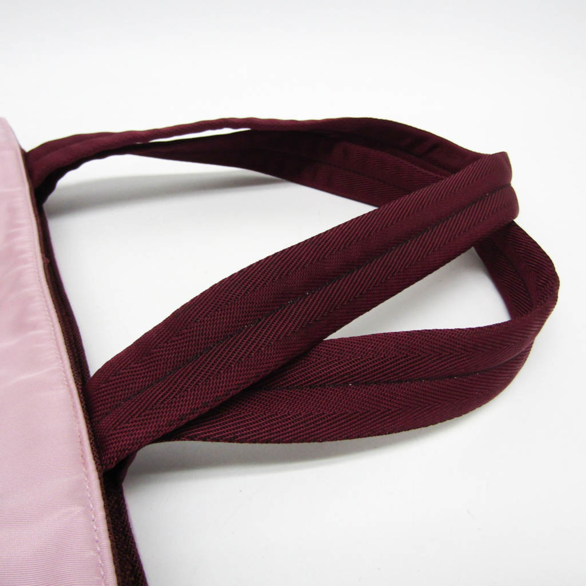 Prada Large Tote With Towel Blanket B10203 Women's Nylon,Canvas Tote Bag Bordeaux,Light Pink