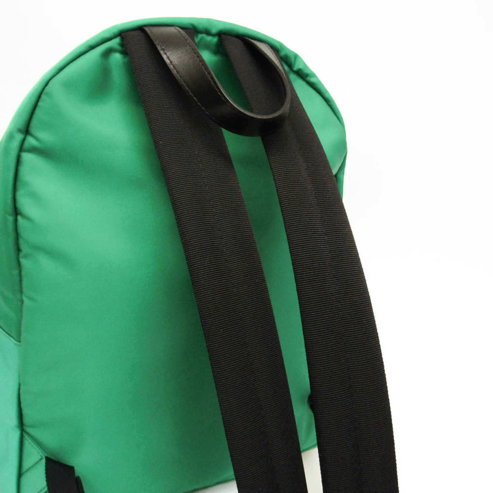 Versace Medusa Women,Men Nylon,Leather Backpack Black,Green