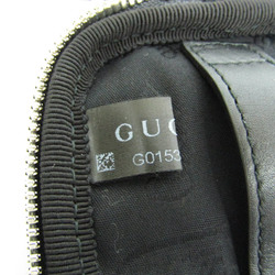 Gucci Limited Edition Necktie Case 268114 Men's Cravat Leather Gray