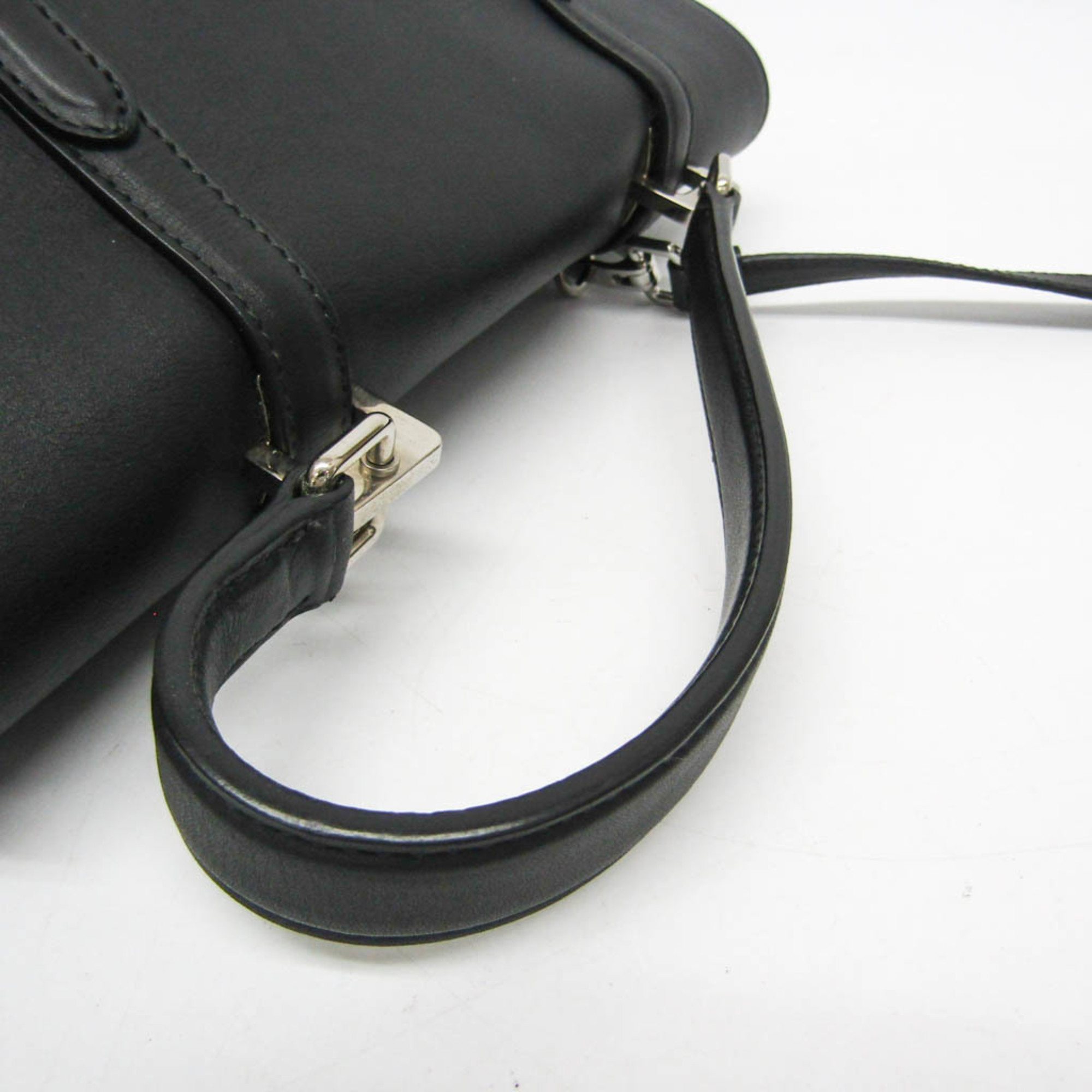 Prada Women's Leather Handbag,Shoulder Bag Black