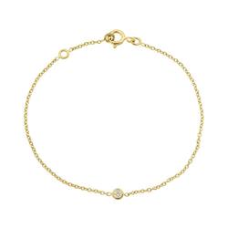 Christian Dior Mimiwi Diamond Bracelet 16.5cm K18 YG Yellow Gold 750