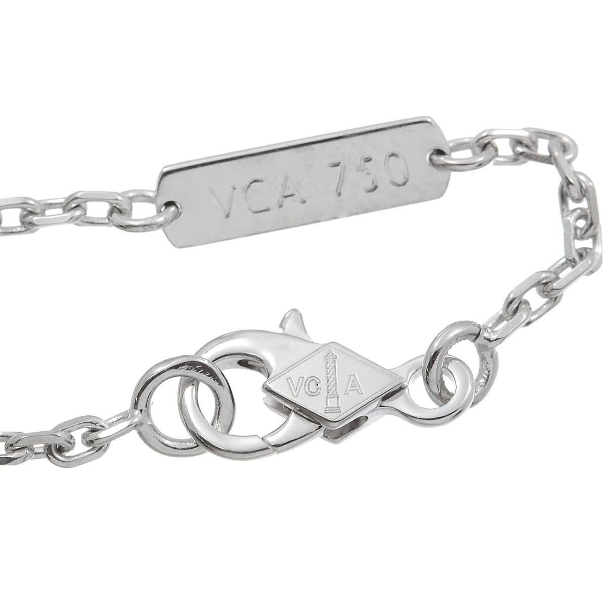 Van Cleef & Arpels FRIVOLE Heart Necklace 42cm K18 WG White Gold 750