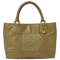 LOEWE Bag Ladies Brand Handbag Fusta Leather Gold