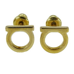 Salvatore Ferragamo Ferragamo Earrings Women's Brand Gancini Gold For Both Ears