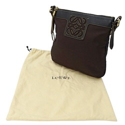 LOEWE Bag Women's Brand Shoulder Nylon Brown Crossbody