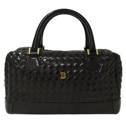 BALLY Bag Women's Brand Handbag Leather Black Compact