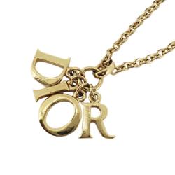 Christian Dior Necklace GP Plated Gold Ladies