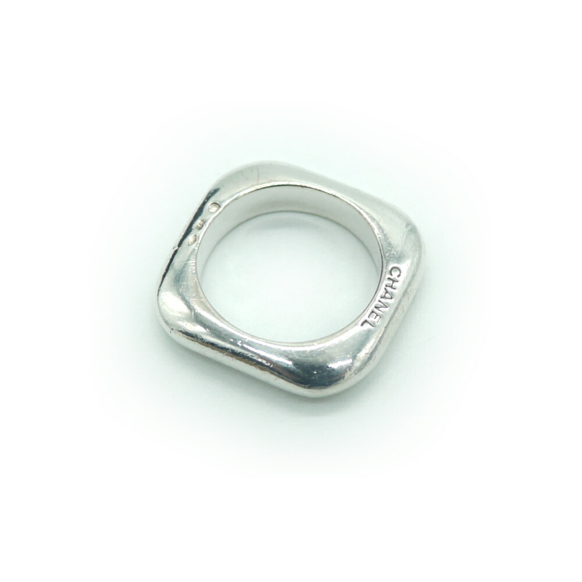 CHANEL Silver 925 Square Ring No. 16