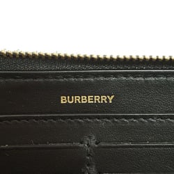 Burberry Check Round Long Wallet PVC Leather Women's 80580161 BURBERRY