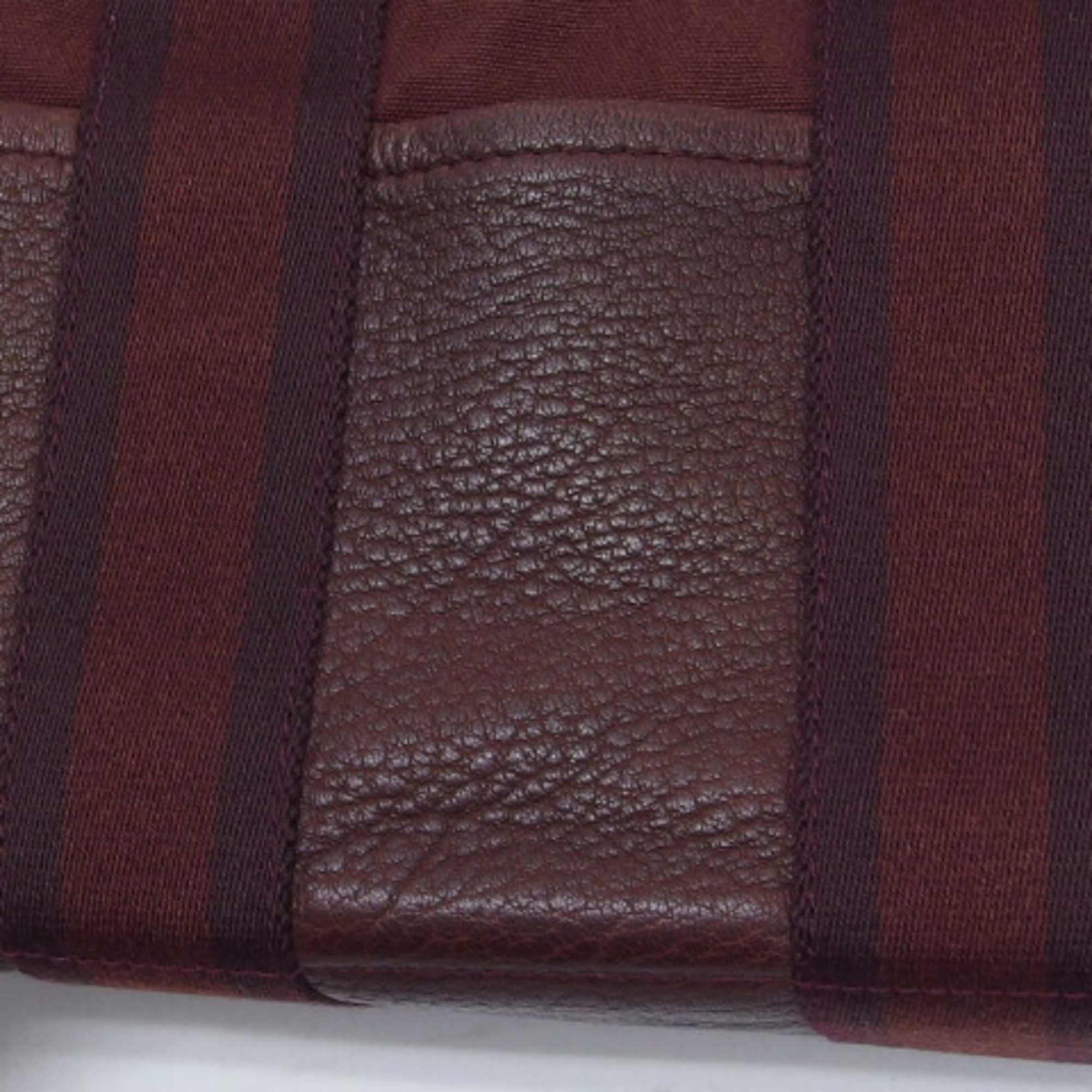 Hermes Four Toe PM Tote Bag Half Leather Bordeaux (Deep Red)
