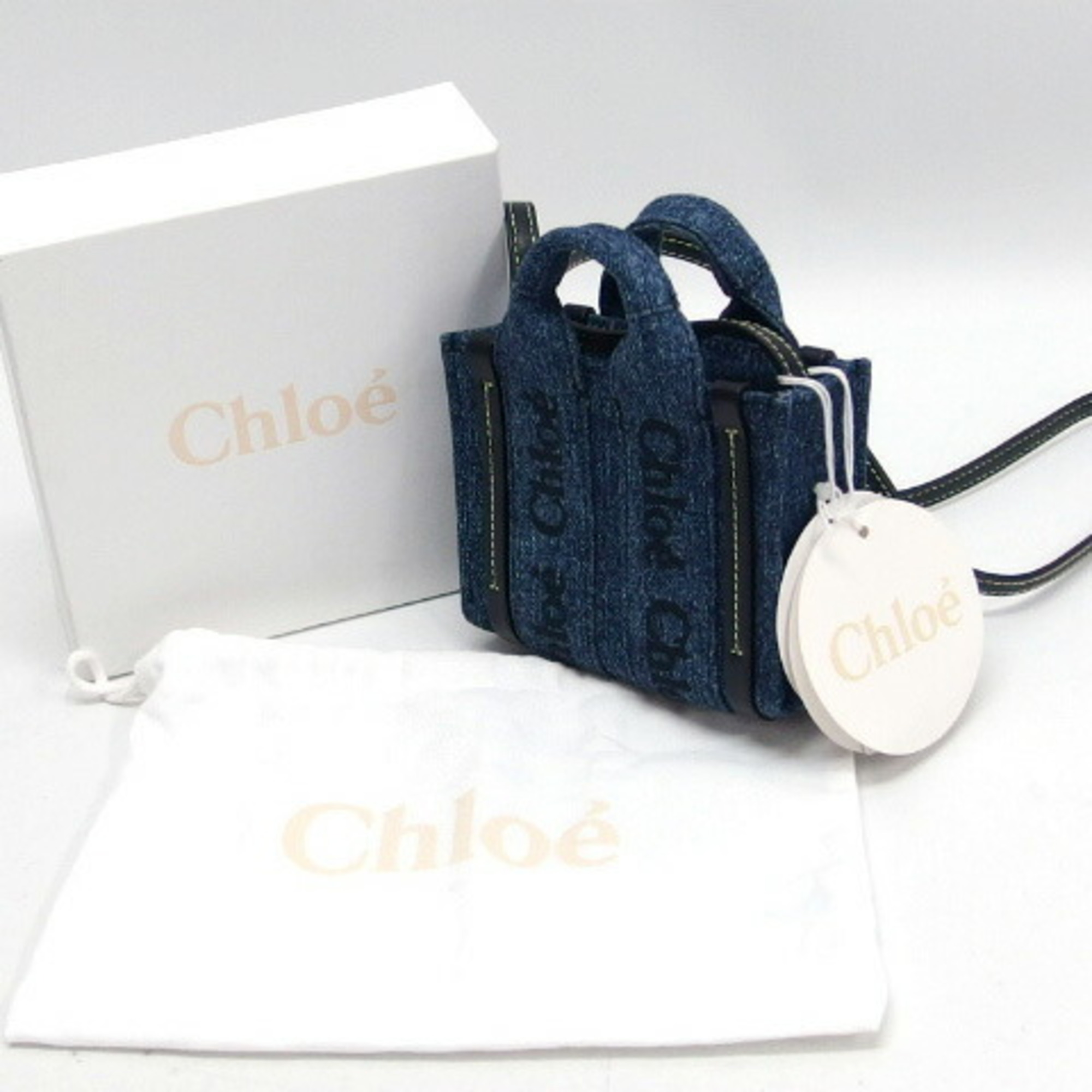Chloé Chloe Woody Nano Tote Shoulder Bag