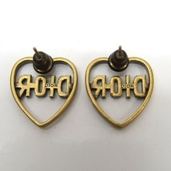 Christian Dior Open Heart Rhinestone Earrings